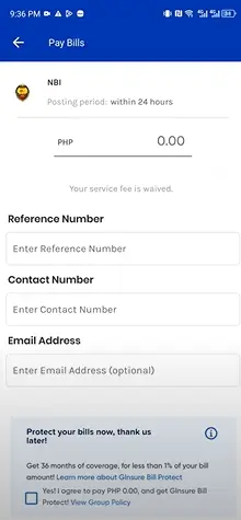 Enter your correct payment details