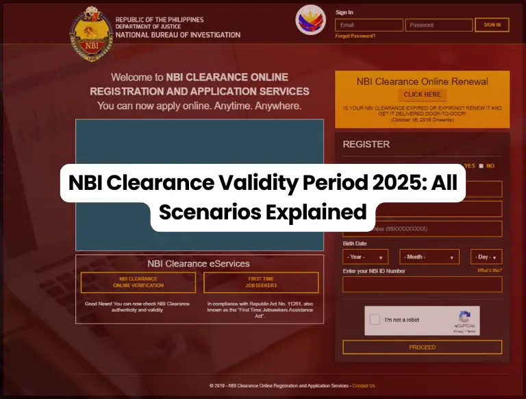 NBI Clearance Validity Period