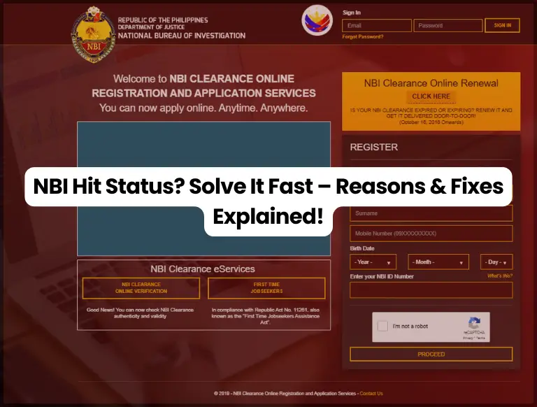 NBI Hit Status
