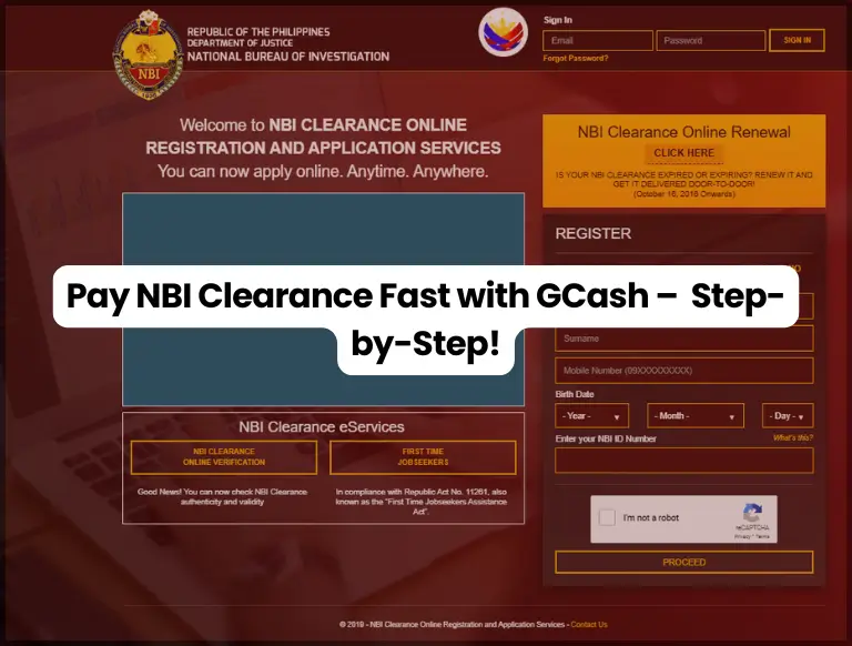 NBI Clearance Using GCash